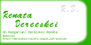renata derecskei business card
