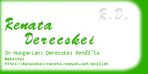 renata derecskei business card